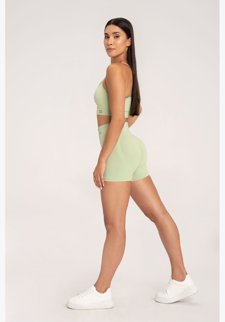 Gym Glamour Šortky push up 2.0 Pistácia • NebShop Gym Glamour Šortky push up 2.0 Pistácia • NebShop