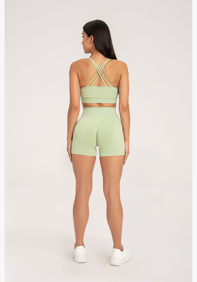 Gym Glamour Šortky push up 2.0 Pistácia • NebShop Gym Glamour Šortky push up 2.0 Pistácia • NebShop
