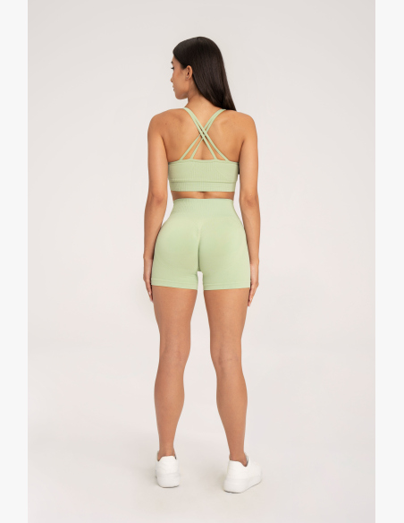 Gym Glamour Šortky push up 2.0 Pistácia • NebShop