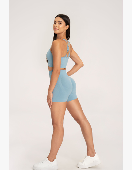 Gym Glamour Push Up Shorts 2.0 Blue Lagoon • NebShop