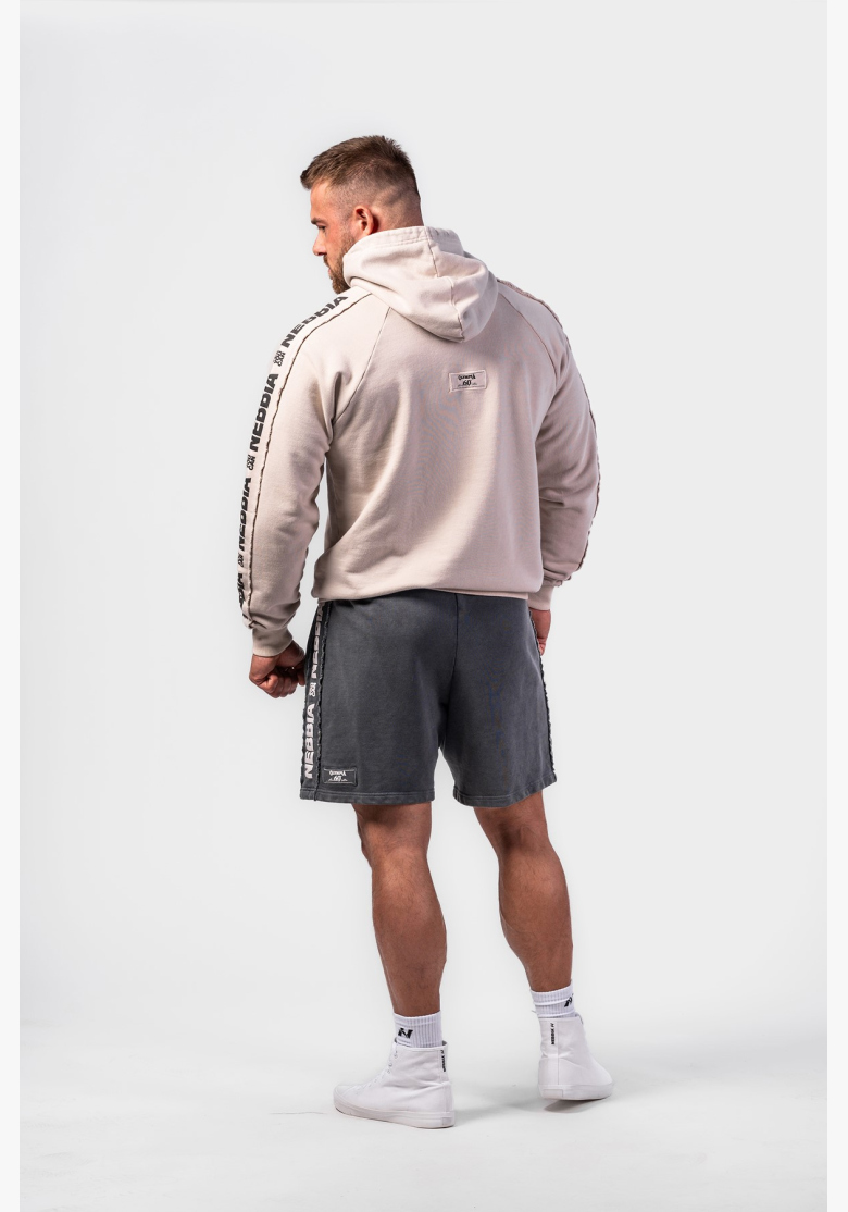 NEBBIA • NEBBIA Washed teplákové šortky LEGEND černé • NebShop NEBBIA • NEBBIA Washed teplákové šortky LEGEND černé • NebShop