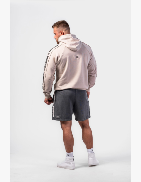 NEBBIA • NEBBIA Washed teplákové šortky LEGEND černé • NebShop