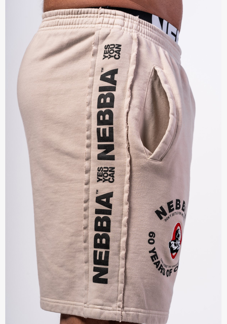 NEBBIA • NEBBIA Washed teplákové šortky LEGEND šedé • NebShop NEBBIA • NEBBIA Washed teplákové šortky LEGEND šedé • NebShop