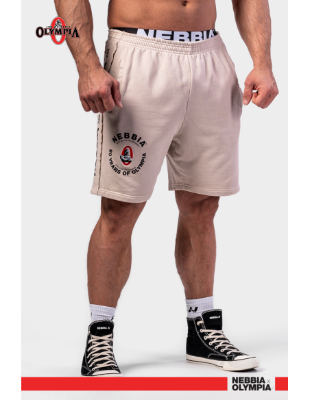 NEBBIA • NEBBIA Washed teplákové šortky LEGEND šedé • NebShop
