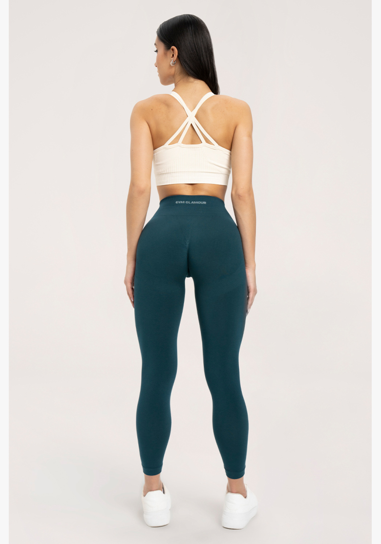 Gym Glamour Leggings flexible 2.0 Bottle Green • NebShop Gym Glamour Leggings flexible 2.0 Bottle Green • NebShop