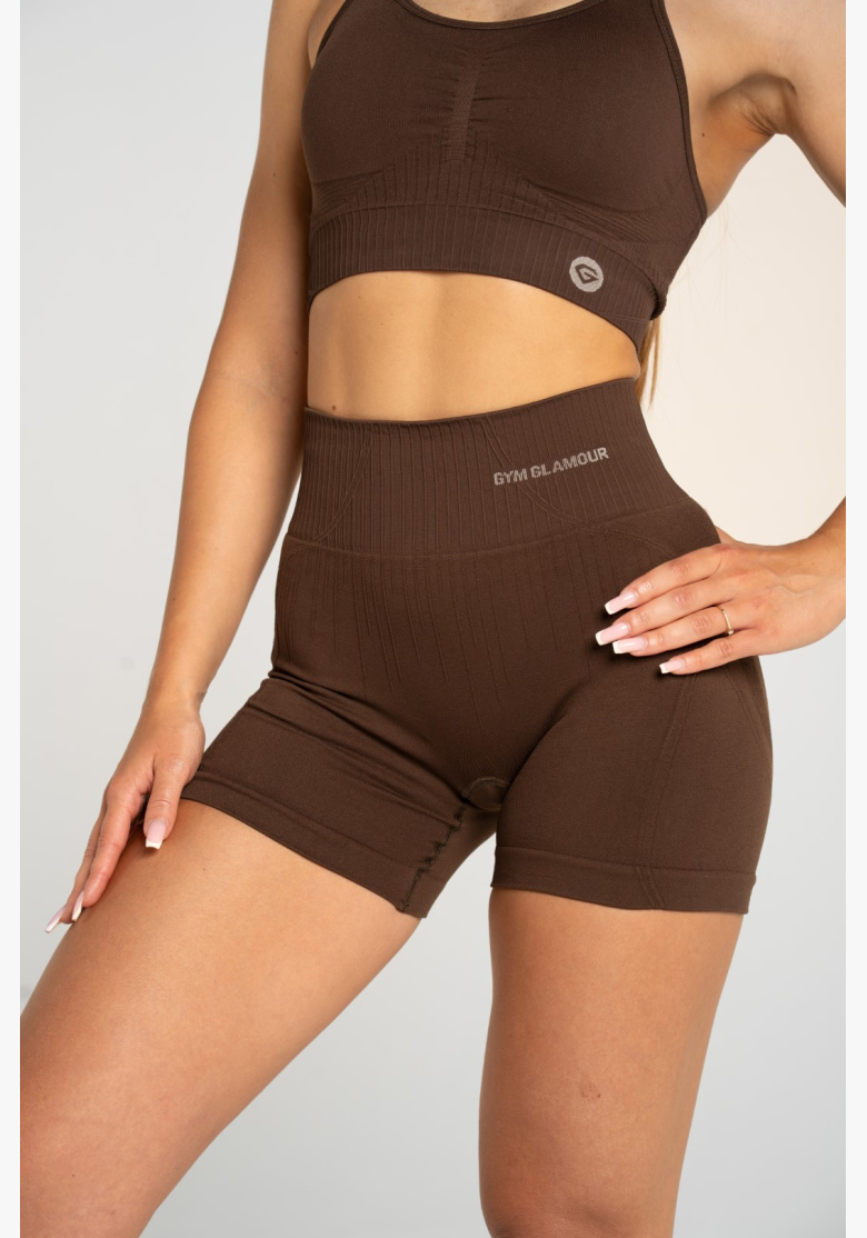 Gym Glamour Push Up Shorts 2.0 Dark Chocolate • NebShop Gym Glamour Push Up Shorts 2.0 Dark Chocolate • NebShop