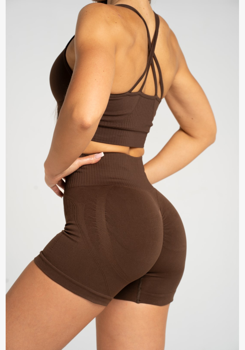Gym Glamour Šortky push up 2.0 Dark Chocolate • NebShop Gym Glamour Šortky push up 2.0 Dark Chocolate • NebShop