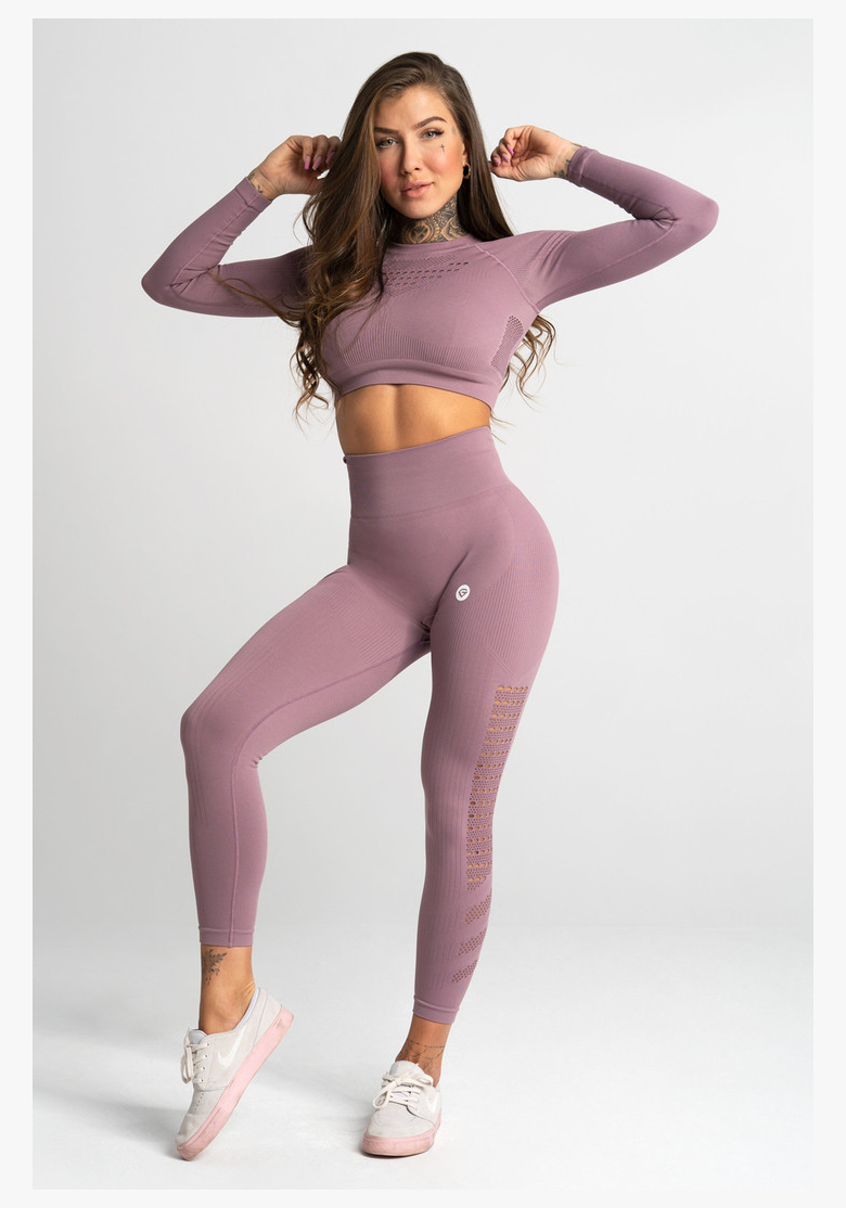 GYM GLAMOUR • Gym Glamour Crop top s dlhým rukávom Wild Rose • NebShop GYM GLAMOUR • Gym Glamour Crop top s dlhým rukávom Wild Rose • NebShop