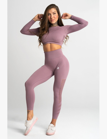 GYM GLAMOUR • Gym Glamour Crop top s dlhým rukávom Wild Rose • NebShop