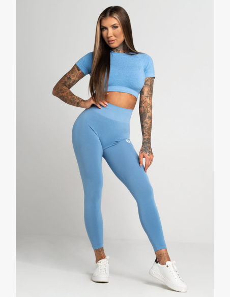 GYM GLAMOUR • Gym Glamour Legíny Second Skin Blue • NebShop
