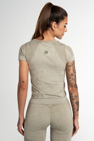 GYM GLAMOUR • Gym Glamour Top Fusion Khaki • NebShop 2