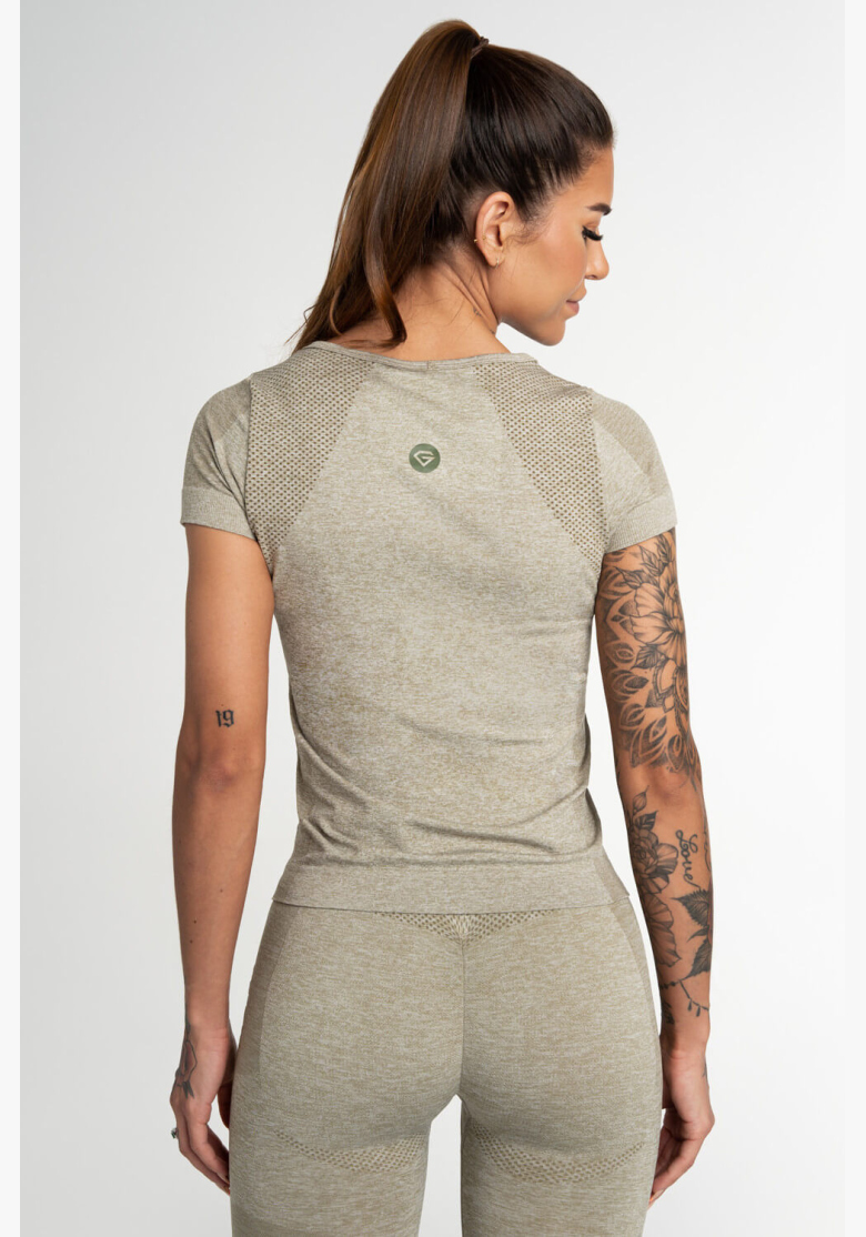 GYM GLAMOUR • Gym Glamour Top Fusion Khaki • NebShop GYM GLAMOUR • Gym Glamour Top Fusion Khaki • NebShop