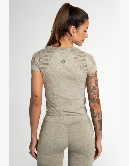GYM GLAMOUR • Gym Glamour Top Fusion Khaki • NebShop