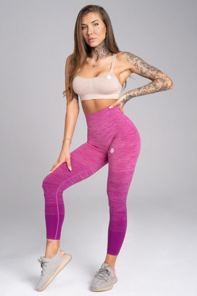 GYM GLAMOUR • Gym Glamour Bezšvové fitness legíny Ombre • NebShop