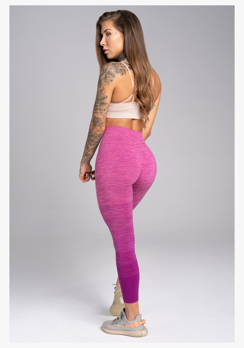 GYM GLAMOUR • Gym Glamour Bezšvové fitness legíny Ombre • NebShop
