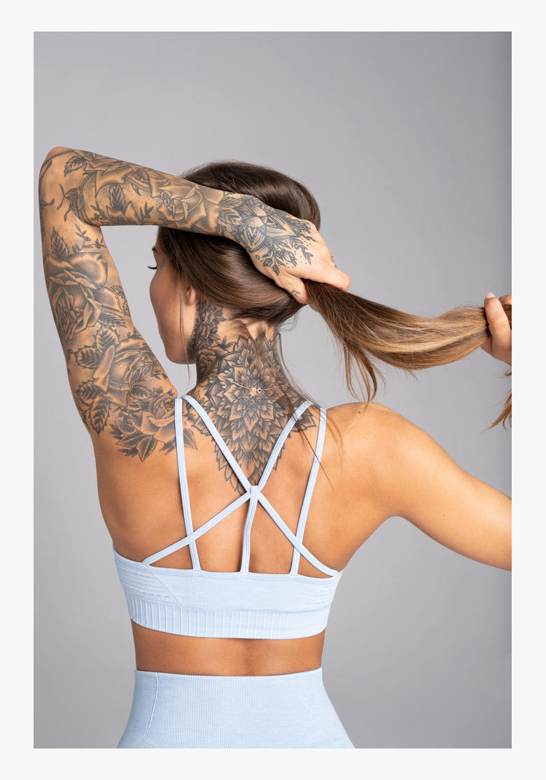 GYM GLAMOUR • Gym Glamour Fitness bra Seamless Dream Blue Melange • NebShop GYM GLAMOUR • Gym Glamour Fitness bra Seamless Dream Blue Melange • NebShop