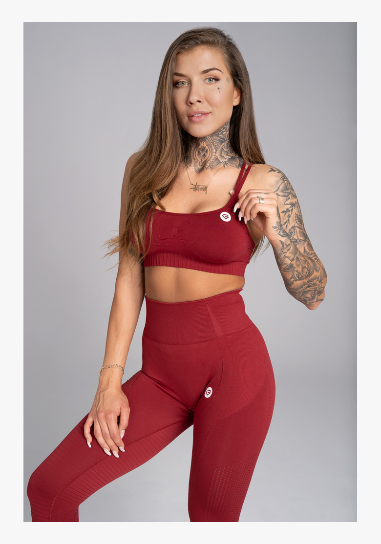 GYM GLAMOUR • Gym Glamour Fitness podprsenka Seamless Bordo • NebShop GYM GLAMOUR • Gym Glamour Fitness podprsenka Seamless Bordo • NebShop