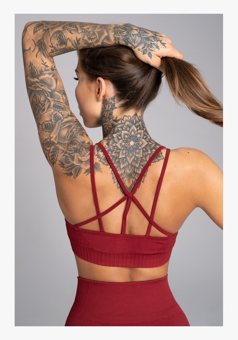 GYM GLAMOUR • Gym Glamour Fitness podprsenka Seamless Bordo • NebShop GYM GLAMOUR • Gym Glamour Fitness podprsenka Seamless Bordo • NebShop