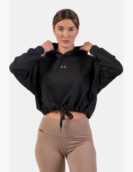 NEBBIA • Felpa crop con cappuccio Iconic • NEBBIAshop.it