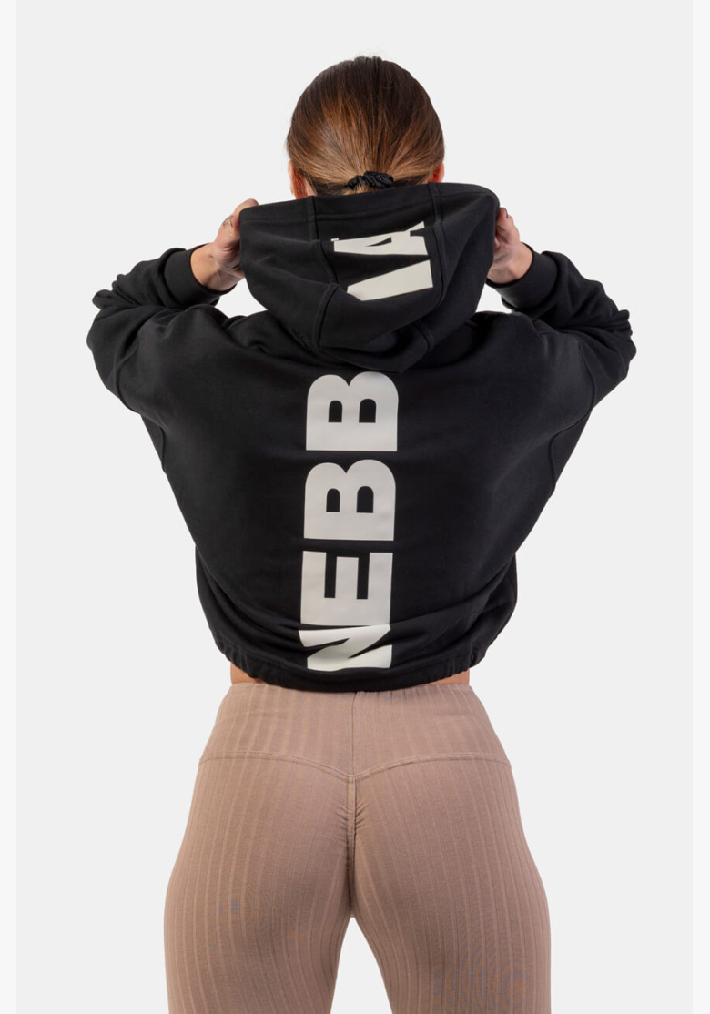 NEBBIA • Felpa crop con cappuccio Iconic • NEBBIAshop.it NEBBIA • Felpa crop con cappuccio Iconic • NEBBIAshop.it
