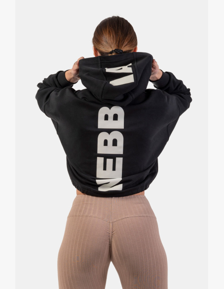 NEBBIA • Felpa crop con cappuccio Iconic • NEBBIAshop.it