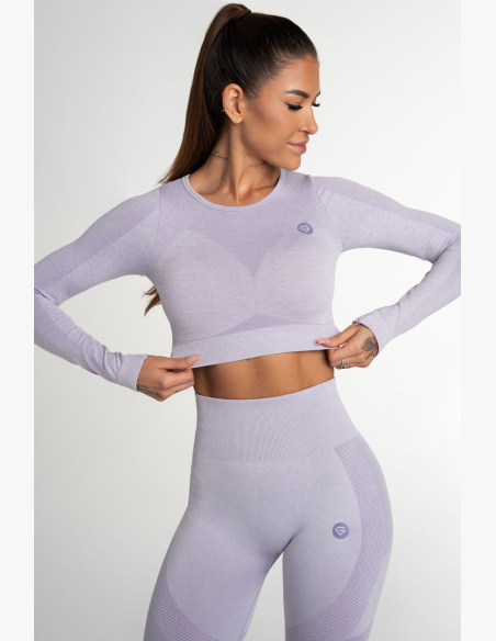 GYM GLAMOUR • Gym Glamour Crop Top Fusion Levanduľa • NebShop