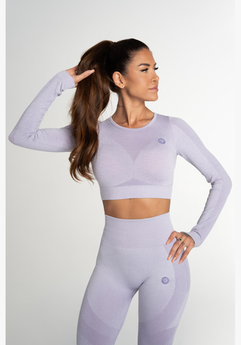 GYM GLAMOUR • Gym Glamour Crop Top Fusion Levanduľa • NebShop