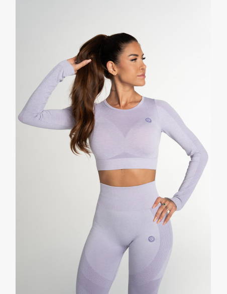 GYM GLAMOUR • Gym Glamour Crop Top Fusion Levanduľa • NebShop