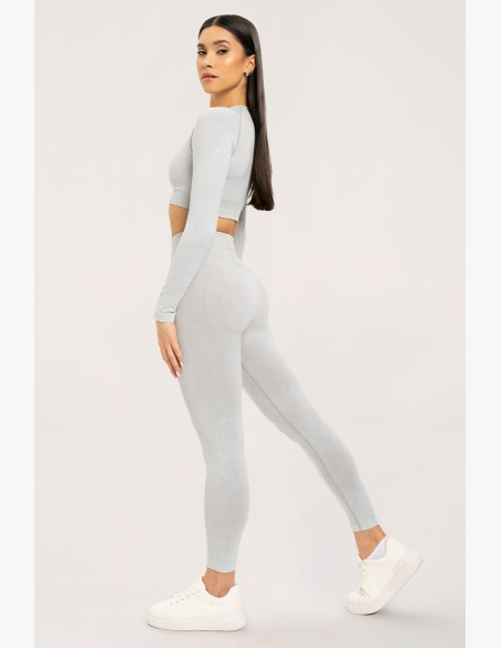Gym Glamour Stone Washed bíle • NebShop