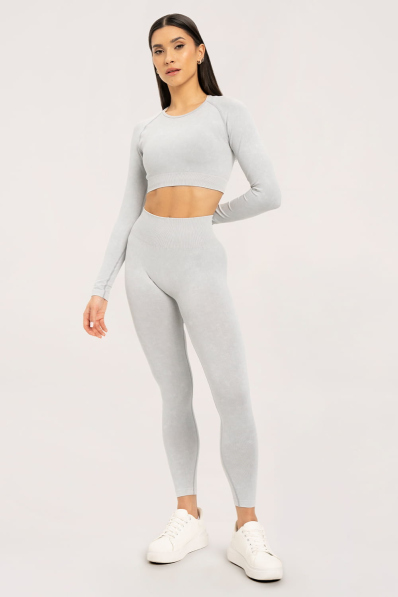 Gym Glamour Stone Washed bíle • NebShop