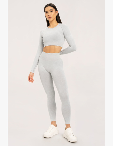 Gym Glamour Stone Washed bianche • NebShop