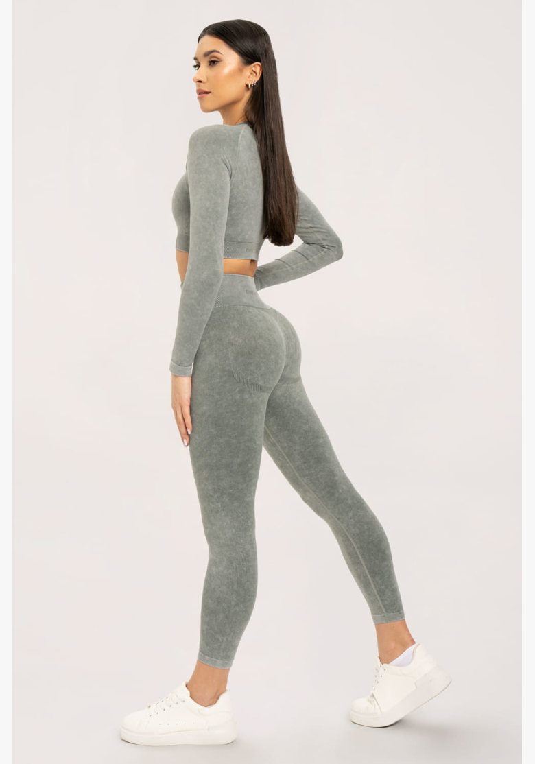Gym Glamour Stone Washed zelené • NebShop Gym Glamour Stone Washed zelené • NebShop
