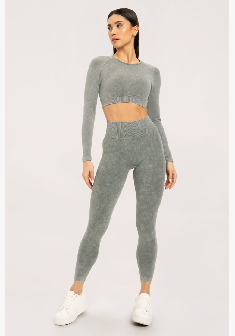 Gym Glamour Stone Washed zelené • NebShop Gym Glamour Stone Washed zelené • NebShop