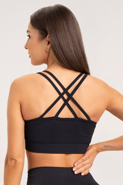 Gym Glamour Podprsenka push up 2.0 Black • NebShop 2