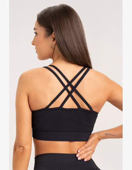 Gym Glamour Podprsenka push up 2.0 Čierna • NebShop