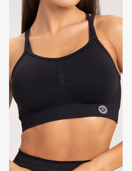Gym Glamour Podprsenka push up 2.0 Čierna • NebShop