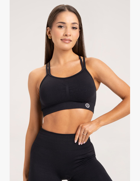 Gym Glamour Podprsenka push up 2.0 Čierna • NebShop