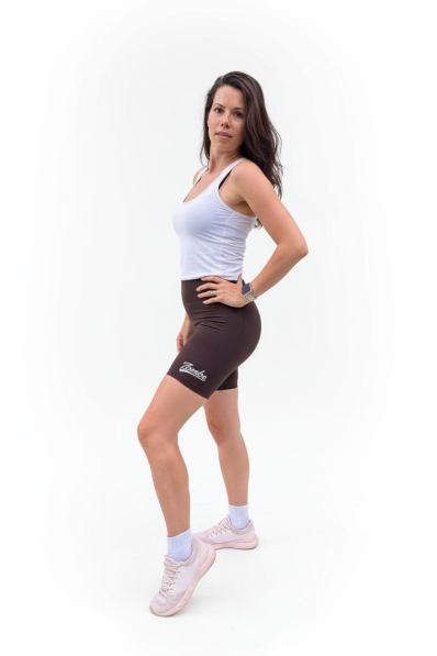 ZOMBE • ZOMBE Push Up Šortky Bike Fit hnědé • NebShop