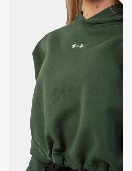 NEBBIA • Voľná crop mikina s kapucňou Iconic • NEBBIAshop.sk