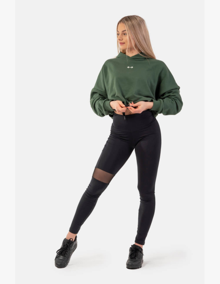 NEBBIA • Voľná crop mikina s kapucňou Iconic • NEBBIAshop.sk