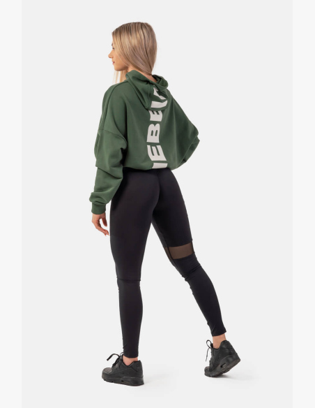NEBBIA • Voľná crop mikina s kapucňou Iconic • NEBBIAshop.sk