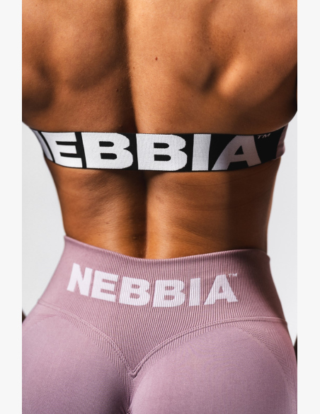 NEBBIA Bezešvá Lift-Up podprsenka Flow Seamless růžová