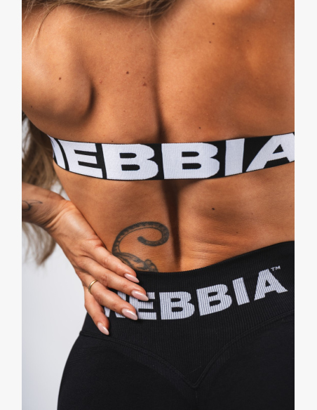 NEBBIA Bezešvá Lift-Up podprsenka Flow Seamless čierna