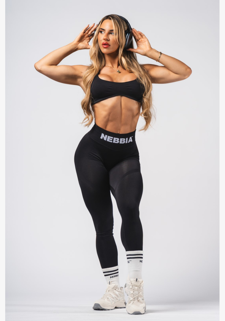 NEBBIA Bezešvá Lift-Up podprsenka Flow Seamless čierna NEBBIA Bezešvá Lift-Up podprsenka Flow Seamless čierna