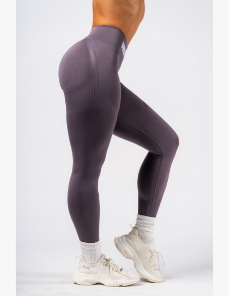 NEBBIA Leggings extra push-up senza cuciture con vita alta Flow Seamless grigie
