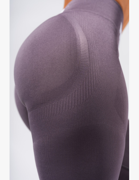 NEBBIA Leggings extra push-up senza cuciture con vita alta Flow Seamless grigie