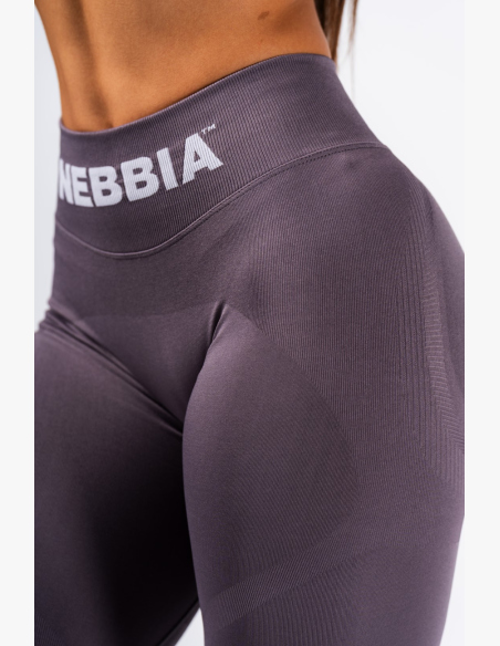 NEBBIA Leggings extra push-up senza cuciture con vita alta Flow Seamless grigie
