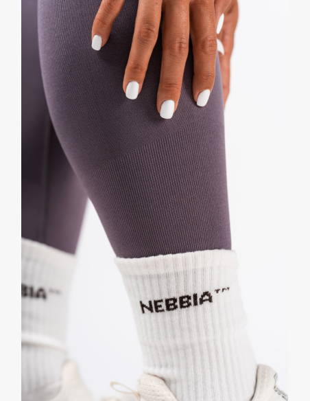 NEBBIA Leggings extra push-up senza cuciture con vita alta Flow Seamless grigie