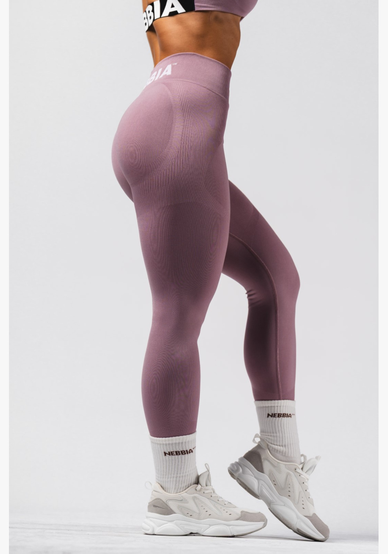 NEBBIA Bezšvové extra push-up legíny s vysokým pásom Flow Seamless ružové NEBBIA Bezšvové extra push-up legíny s vysokým pásom Flow Seamless ružové