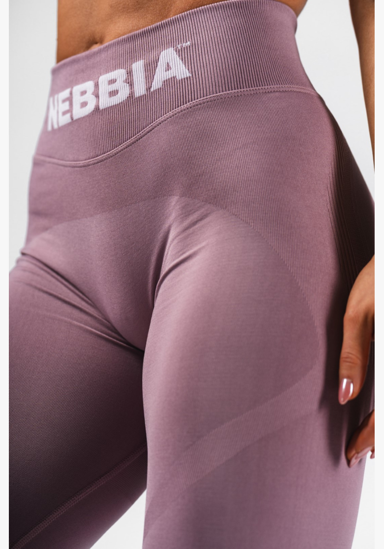NEBBIA Bezešvé extra push-up legíny s vysokým pasem Flow Seamless růžové NEBBIA Bezešvé extra push-up legíny s vysokým pasem Flow Seamless růžové